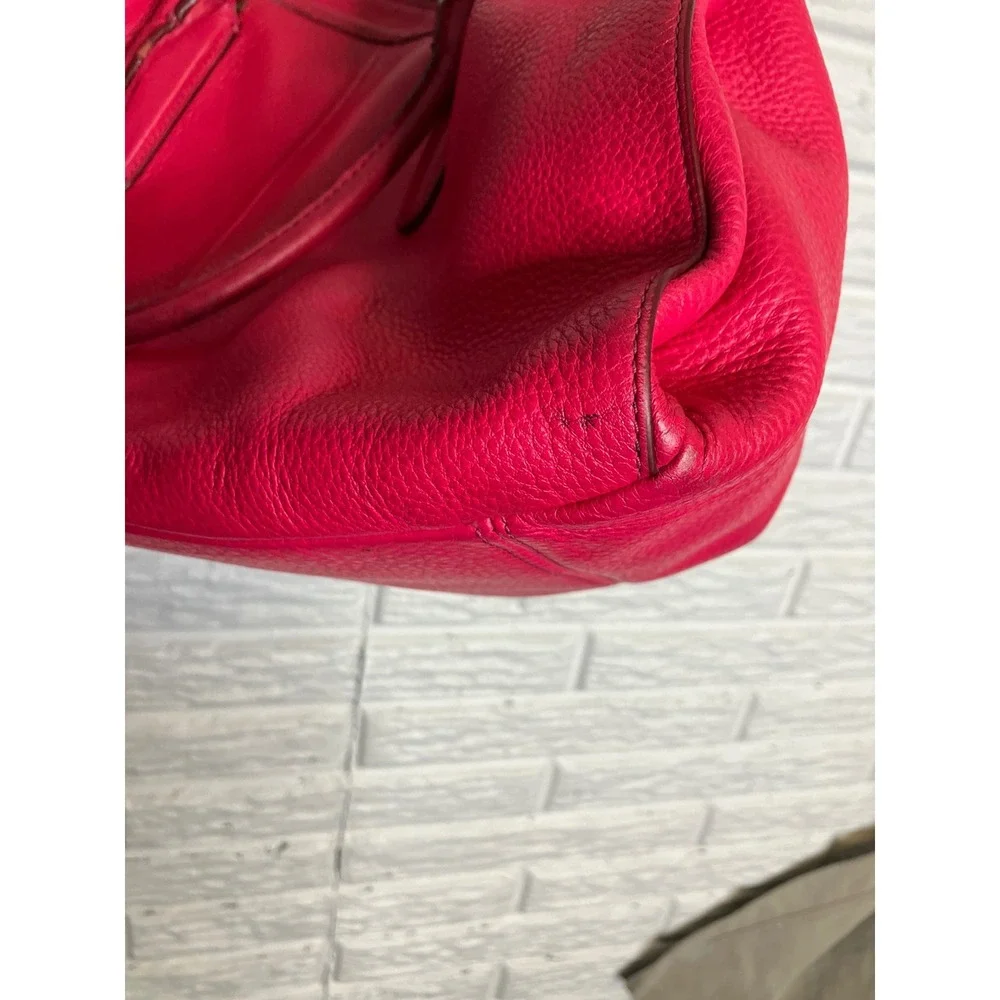 Coach Madison Satchel Bag Womens Medium Pink Good Pebbled Leather Crossbody